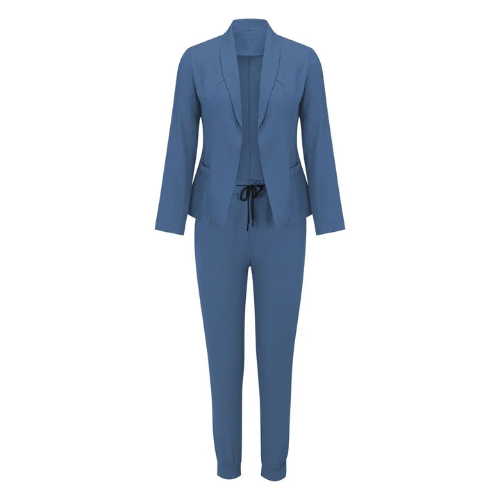 Casual two-piece set with tie belt – Liora