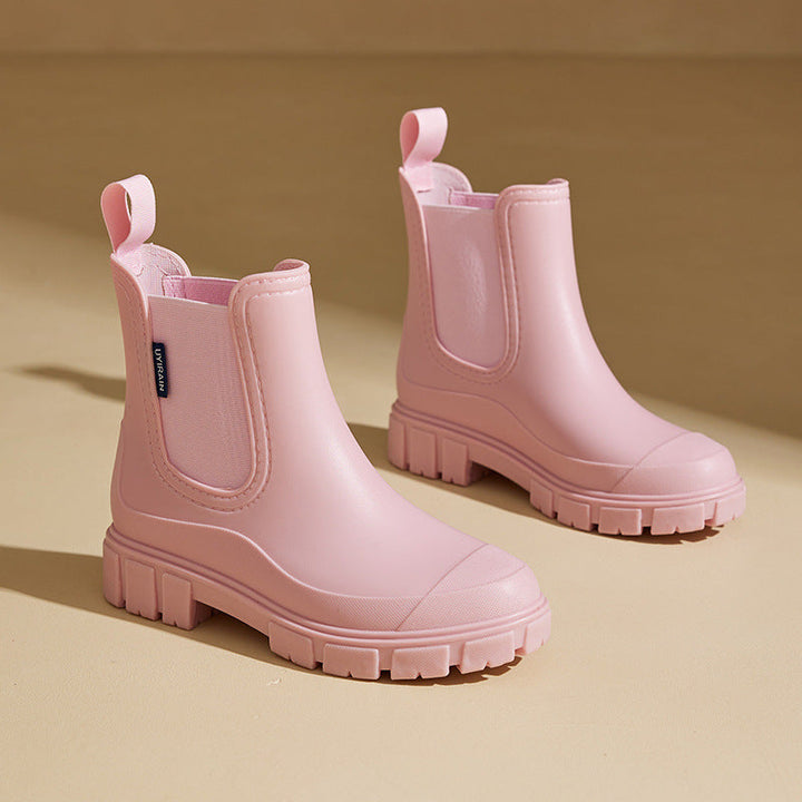 Ladies' mid-height waterproof rain boots with anti-slip sole – Selora