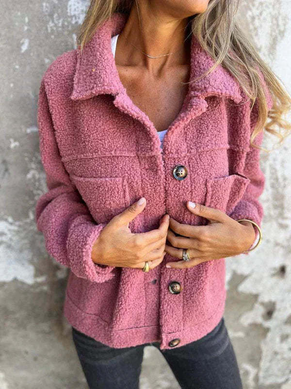 Fall Teddy Jacket - Dion | Cozy and warm with a stylish lapel collar