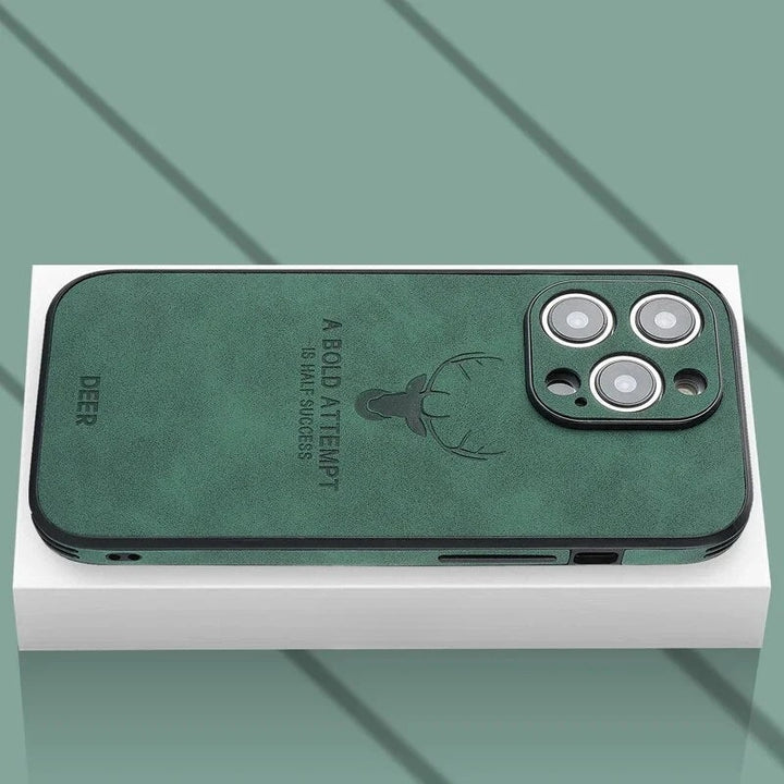 Luxury Deer Leather iPhone Case - Veltro