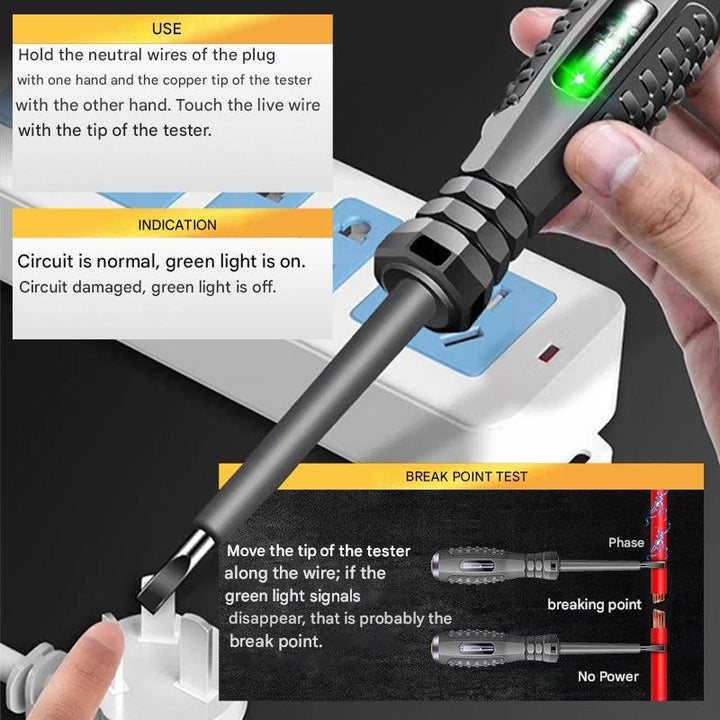 2-in-1 Screwdriver and Voltage Detector – SparkPro-Crosshead-Nora Luxe