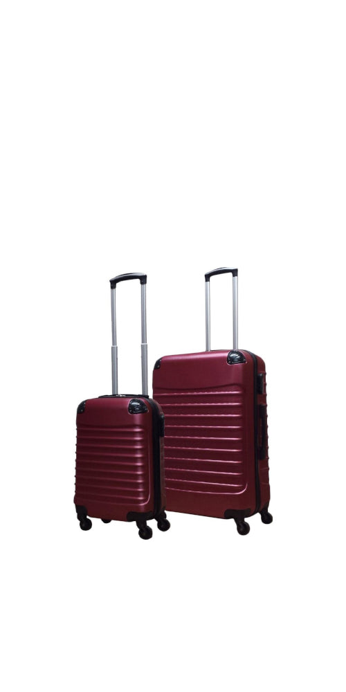 2-piece hard shell suitcase set - Capri Nero-Nora Luxe
