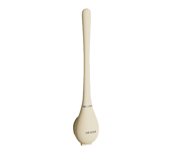 Silicone toilet brush with wall holder & drip tray – Clevora