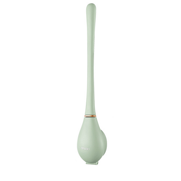 Silicone toilet brush with wall holder & drip tray – Clevora