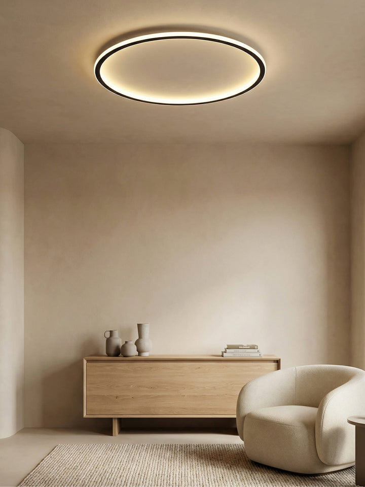 Scandinavian Round Ceiling Lamp - AuroraSphere