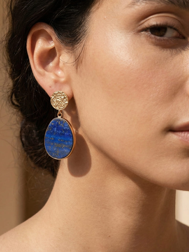 Protective Earrings - Celestial Lapis
