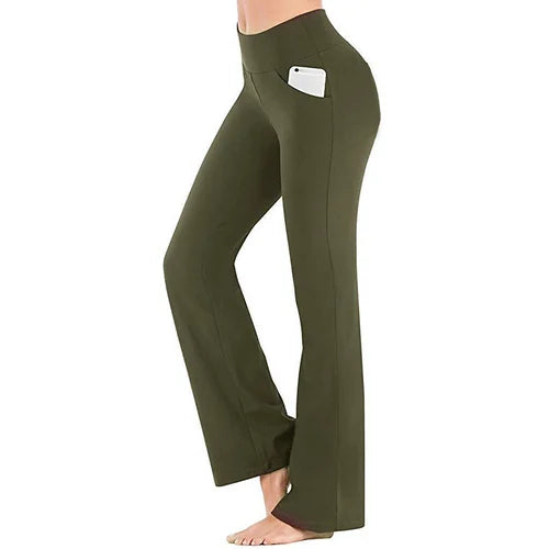 Ladies' yoga trousers with high waist – Selina