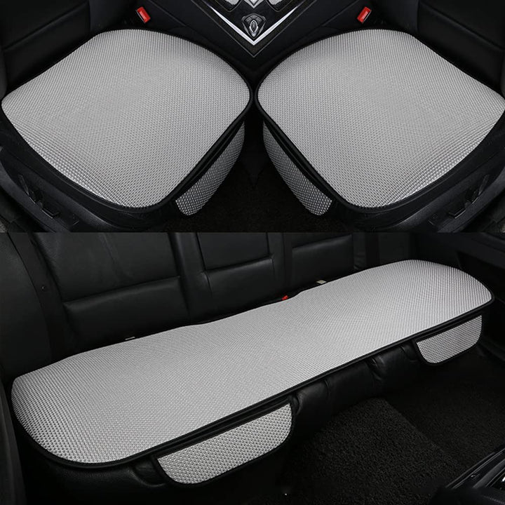 3-Piece Anti-Slip Car Seat Covers with Massage Effect – CoolRide-Gray-Nora Luxe