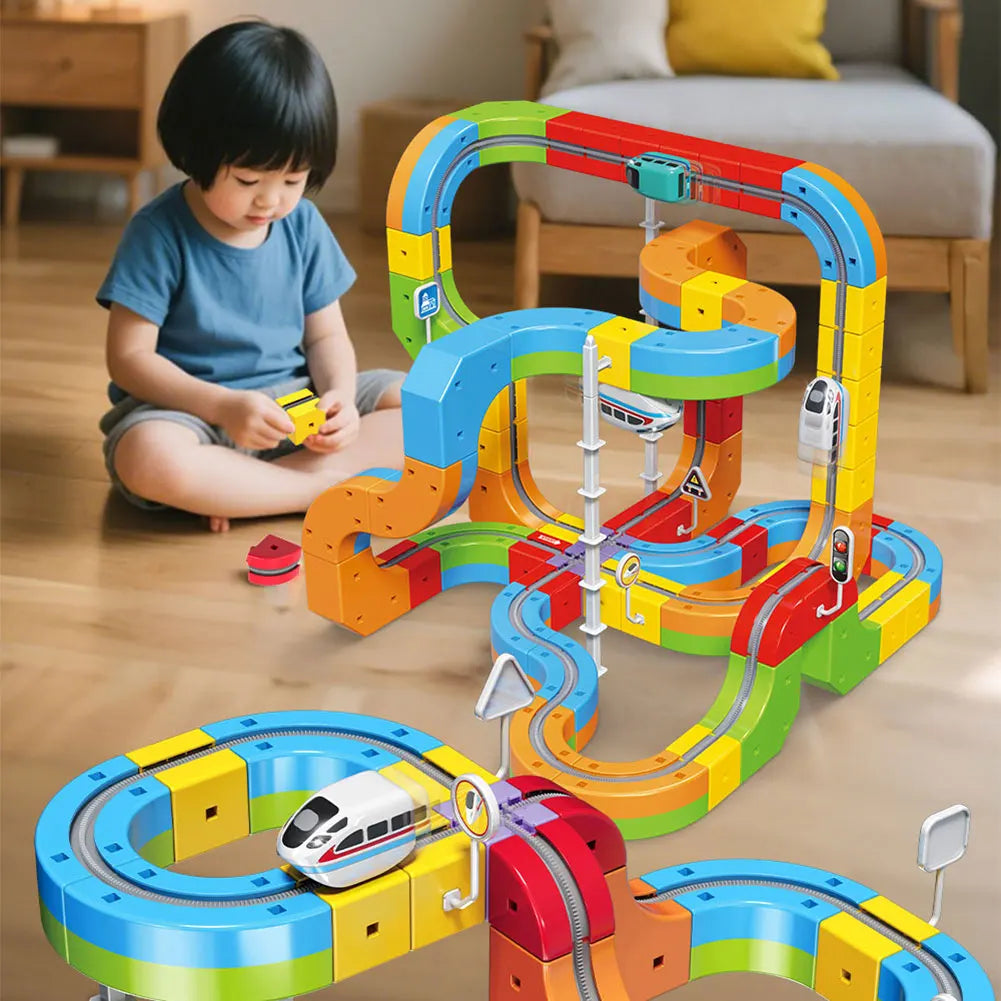 3D Flexible Railway Building Kit - Zoomdex