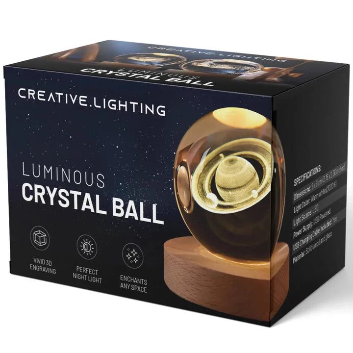 3D Engraved Crystal Sphere - Celestia-Milky Way-Nora Luxe