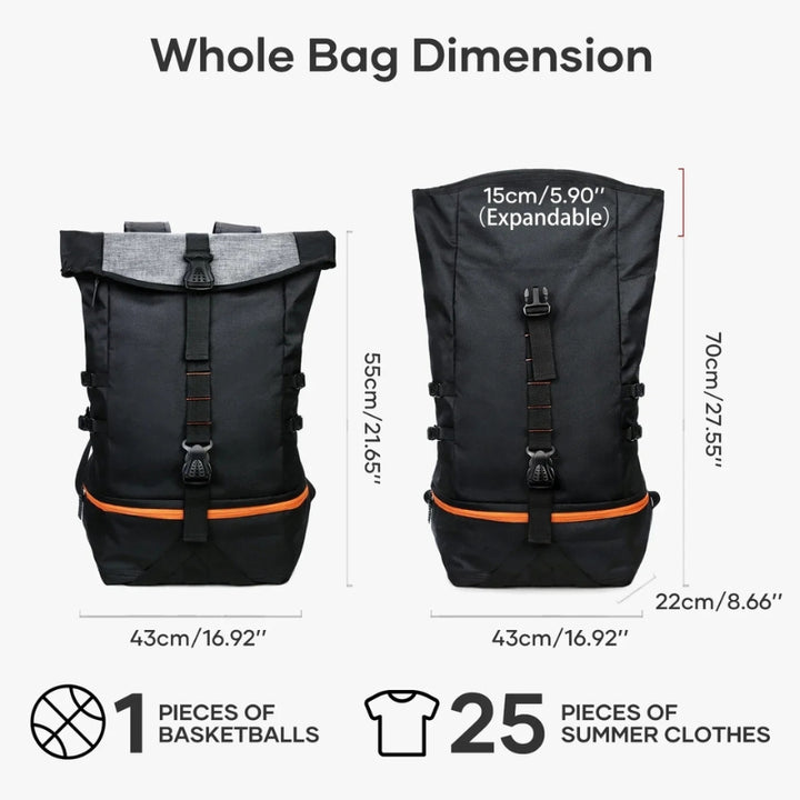 Multifunctional 35L Backpack for Sports and Travel - SportsPro