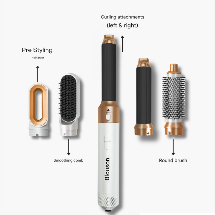 5-in-1 Air-Directed Hair Styler – Aeréa-White Gold-Nora Luxe