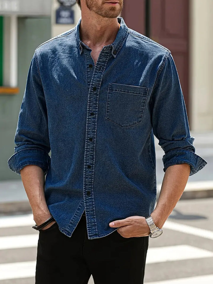 Autumn Denim Men's Shirt – Milan