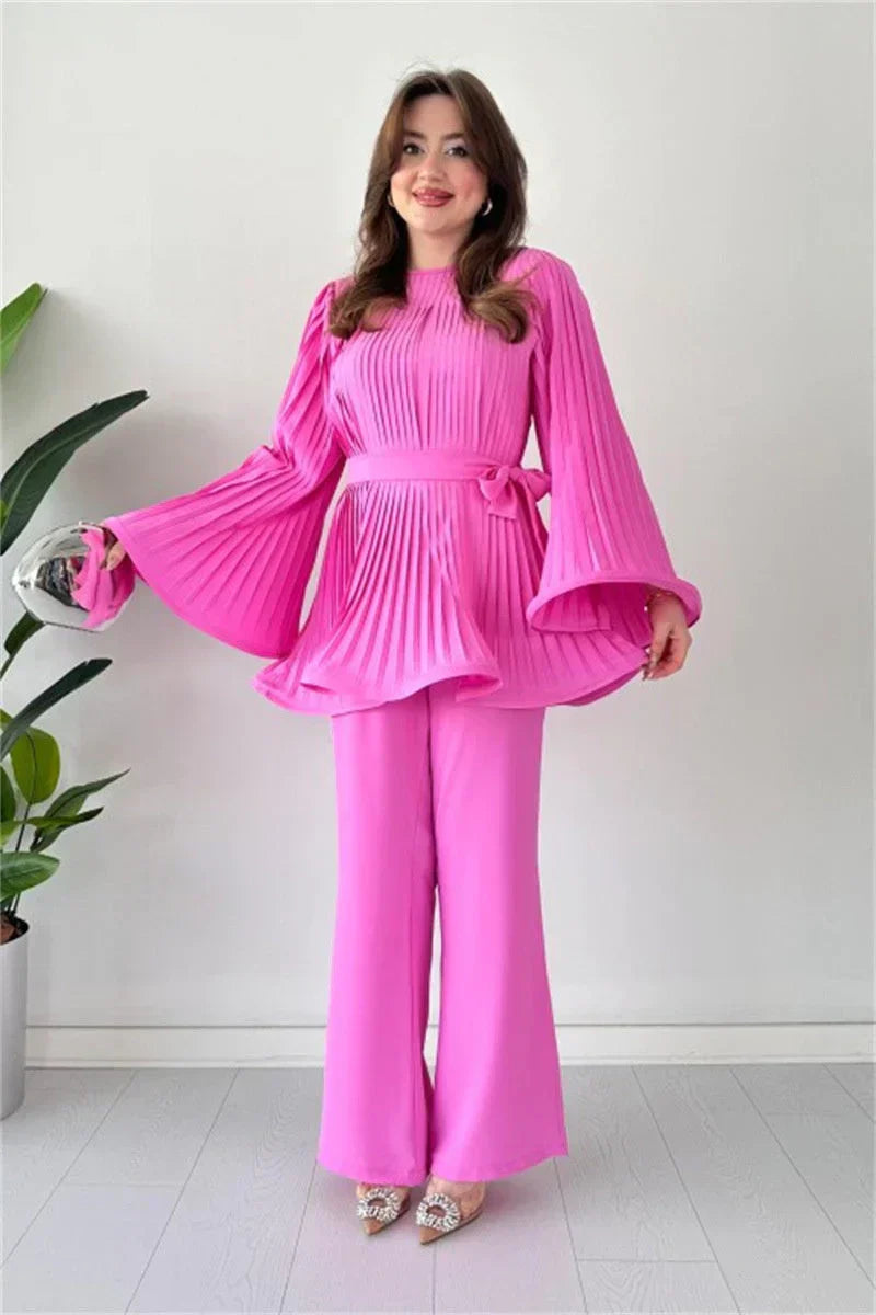 Ladies Pleated Clothing Set – Selene