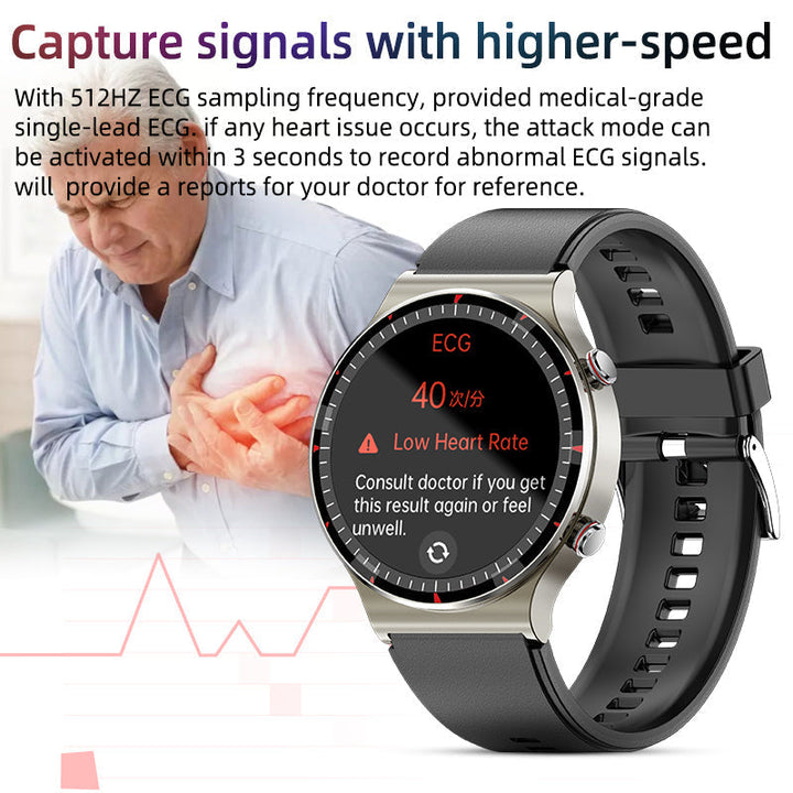 EKG smartwatch with blood oxygen and heart rate sensor – CardioTrack