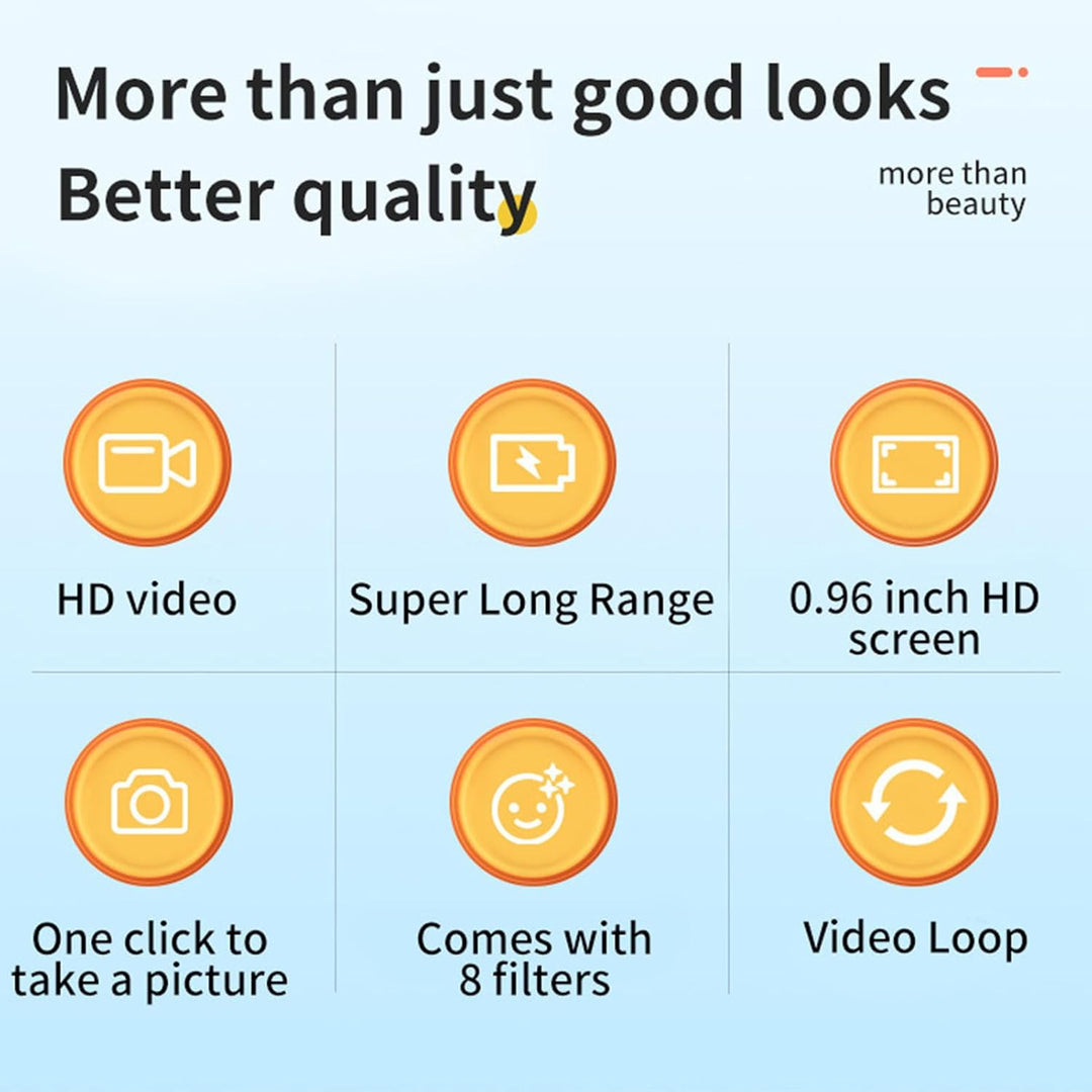 Mini Digital Camera 1080P Color Screen and 100-Minute Battery – Lurevo (1+1 FREE)