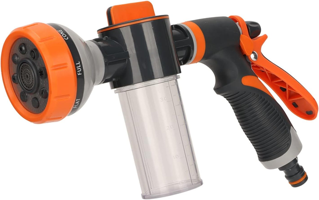 Garden Watering Foam Sprayer 8 Modes High Pressure Hand Shower