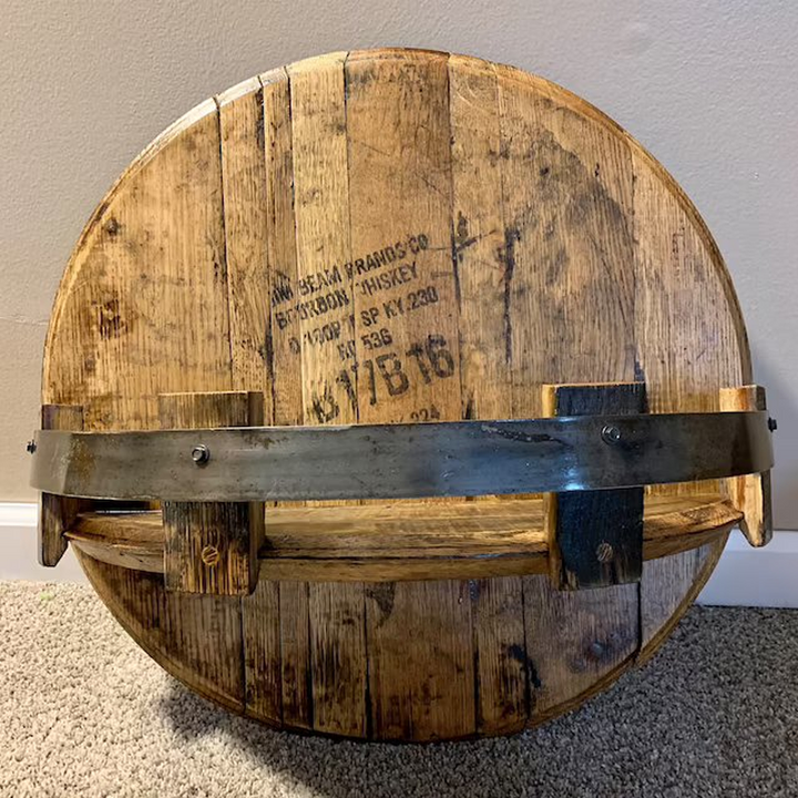 Bourbon Whiskey barrel shelf made of oak – Oakspire
