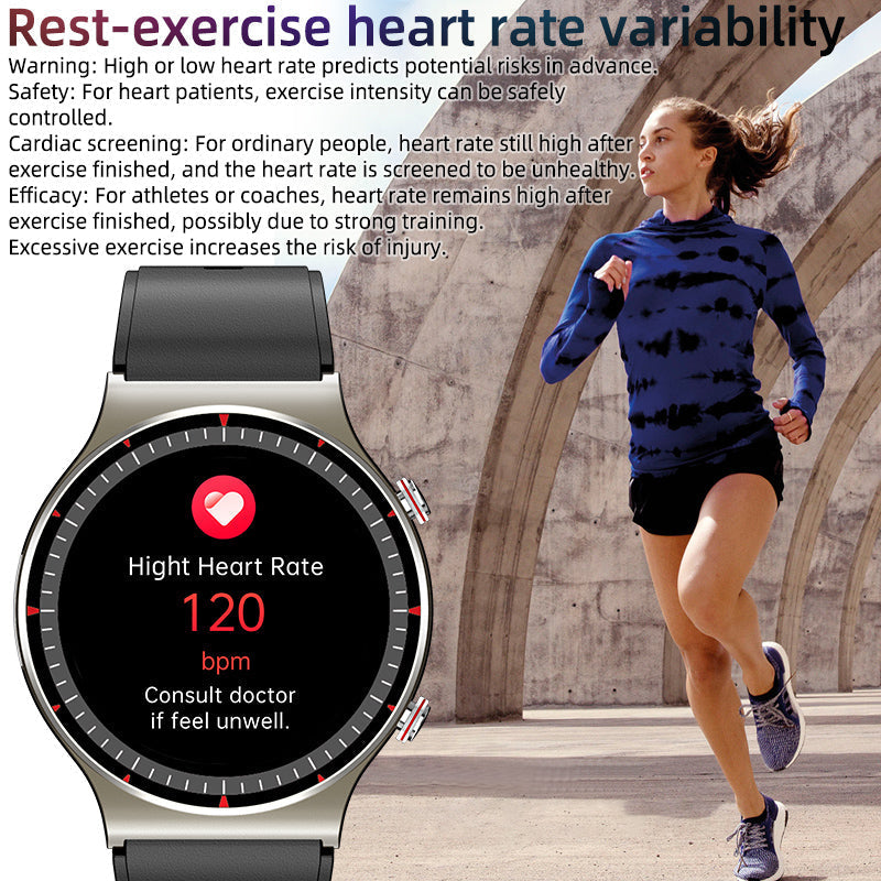 EKG smartwatch with blood oxygen and heart rate sensor – CardioTrack