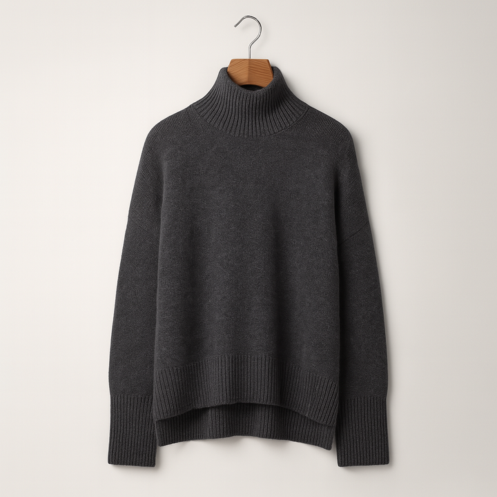 Luxurious cashmere roll-neck jumper for women – Amira Autumn Magic Edition
