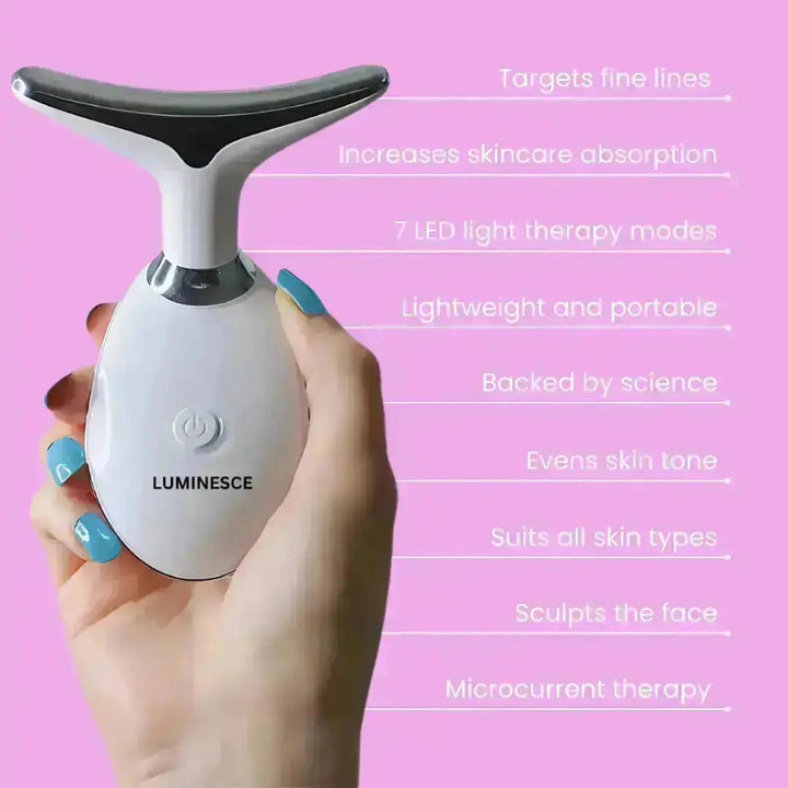 7-in-1 LED Face Firming & Massage Tool – Vénera-White-Nora Luxe