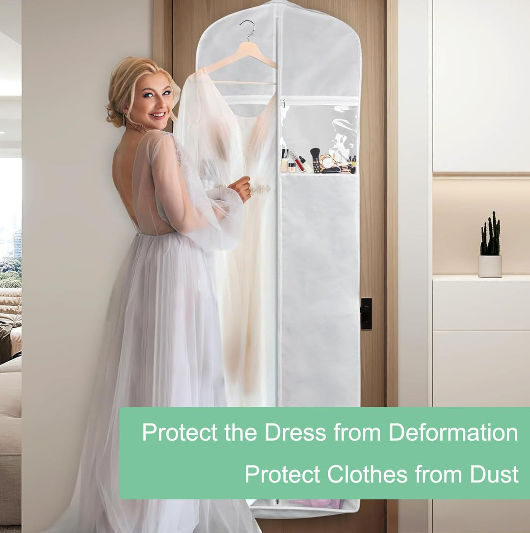 Full-Length Wedding Dress Storage Set – Dustproof Bridal Gown Cover
