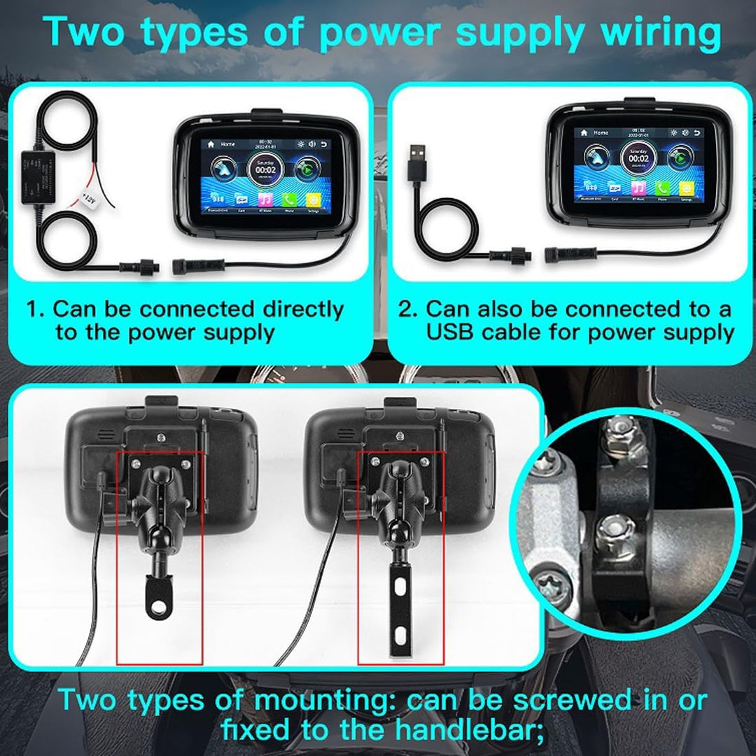 Portable Motorcycle Monitor with 5" IPS Screen – RideMate