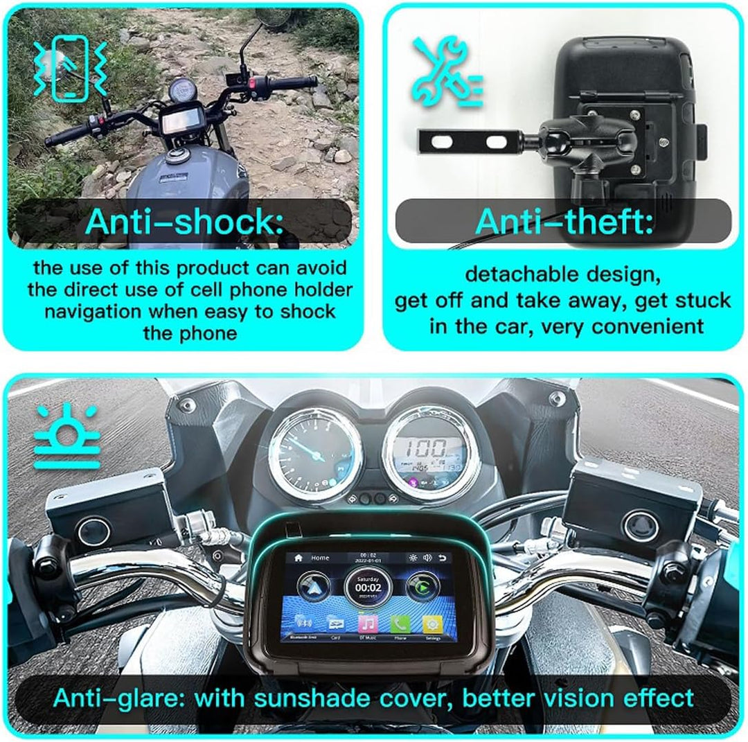 Portable Motorcycle Monitor with 5" IPS Screen – RideMate