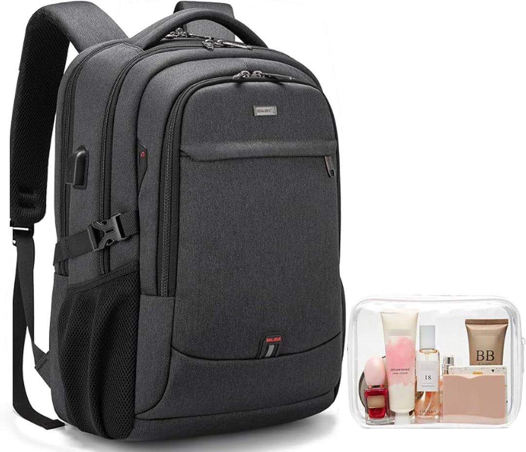 Water-Resistant Travel Laptop Backpack with USB Port & Organised Storage