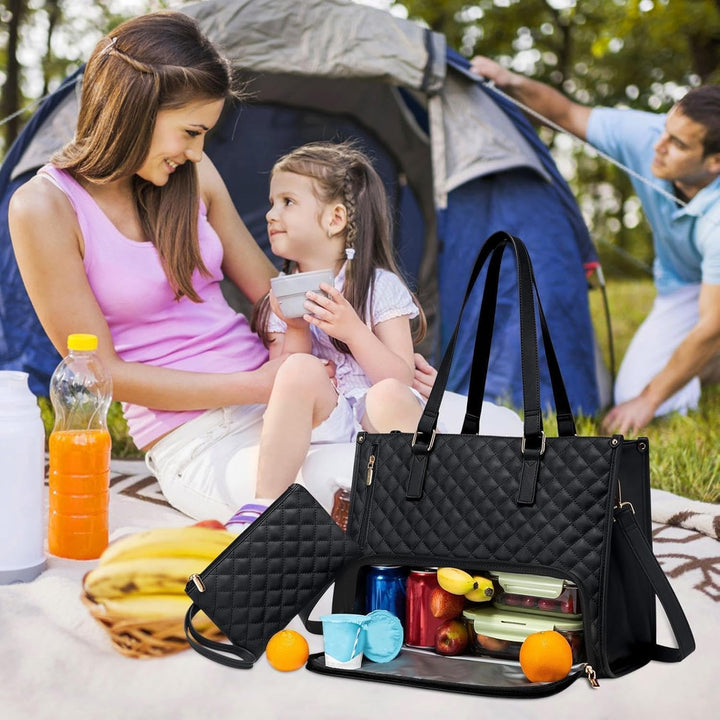 2-in-1 Insulated Lunch & Laptop Tote for Work & Travel