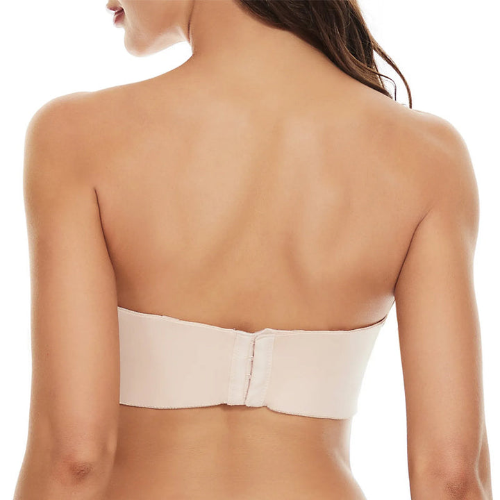 Seamless bandeau bra with removable straps – Camille