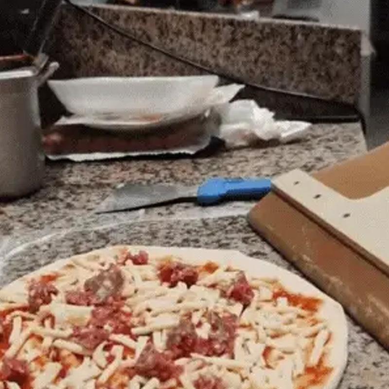 Adjustable pizza peel made of birch wood with sliding mechanism – Fornello