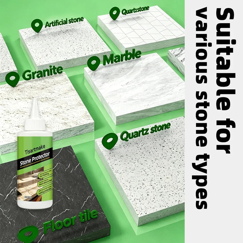 Bottle placed on green display tiles of granite, marble, quartz, artificial stone and dark floor tile 7