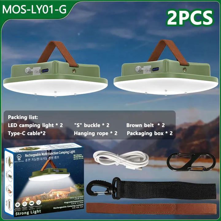 80W LED SOLAR-CHARGED CAMPING LAMP WITH MAGNET AND ZOOM FUNCTION-LY02S Solar energy-Nora Luxe