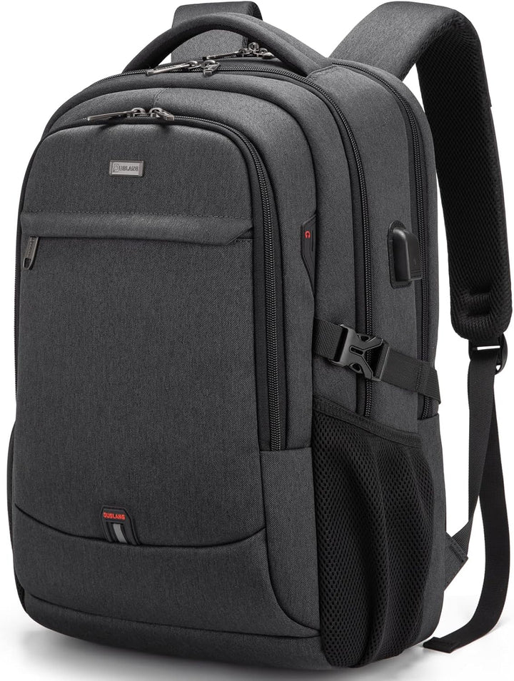 Water-Resistant Travel Laptop Backpack with USB Port & Organised Storage