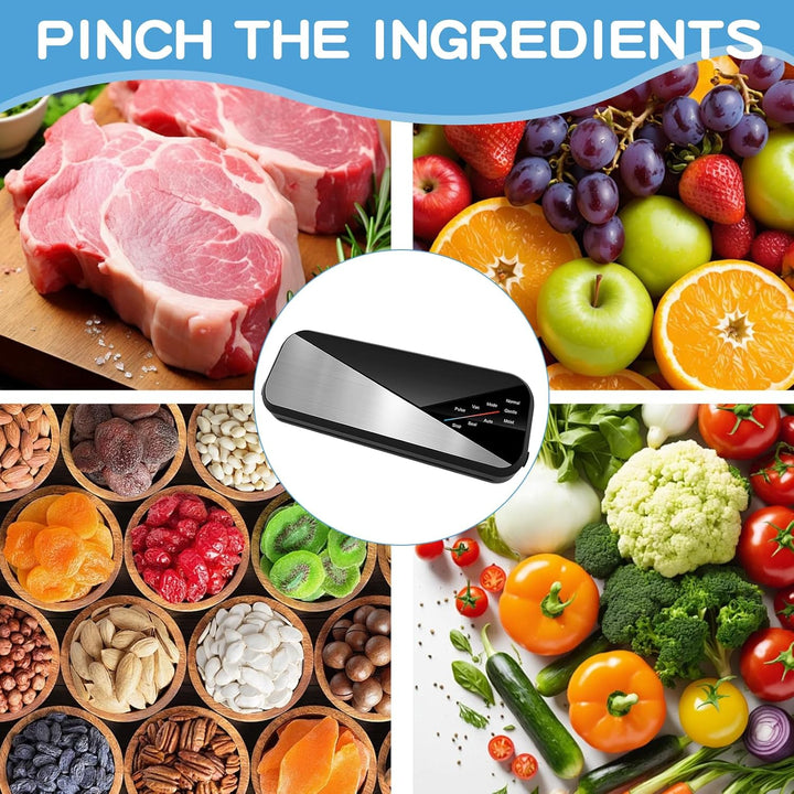 6-in-1 Vacuum Sealer with 80kPa Suction and Sealing Strip – Fresvyn