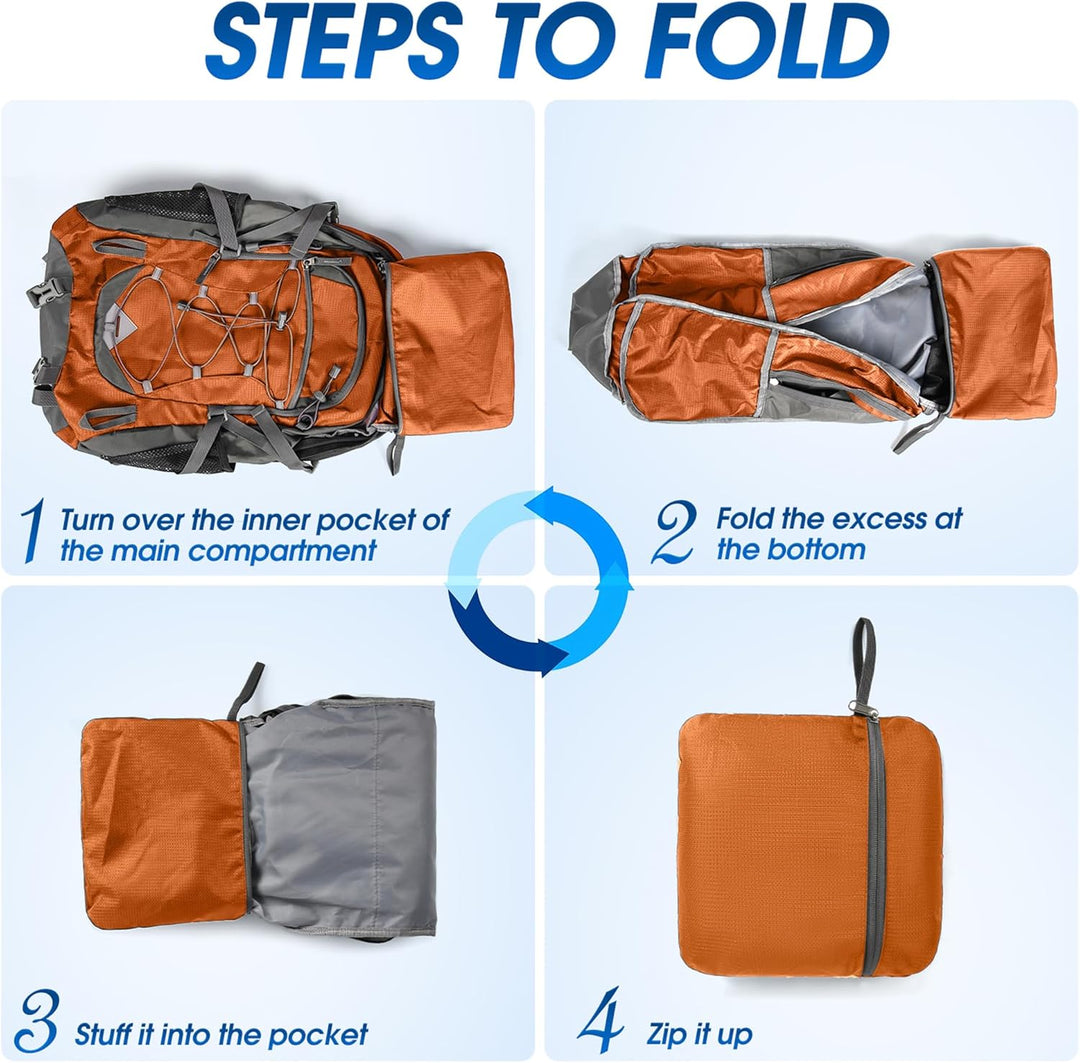 AA OUT OF STOCK 40L Waterproof Hiking & Camping Backpack – Lightweight & Packable