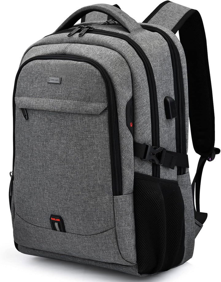 Water-Resistant Travel Laptop Backpack with USB Port & Organised Storage