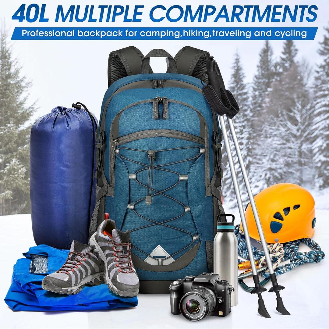 AA OUT OF STOCK 40L Waterproof Hiking & Camping Backpack – Lightweight & Packable