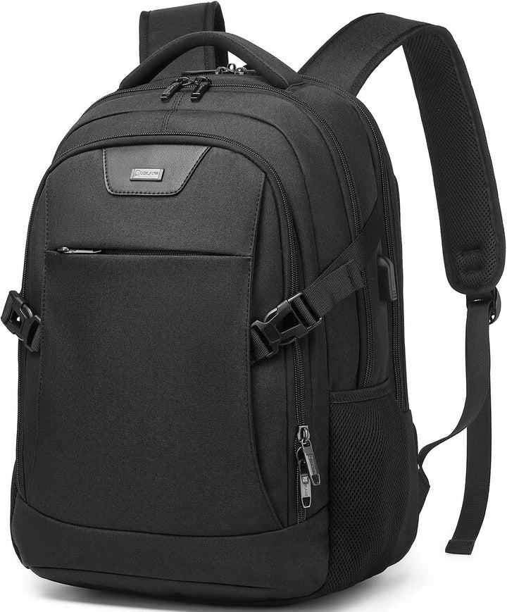 Water-Resistant Travel Laptop Backpack with USB Port & Organised Storage