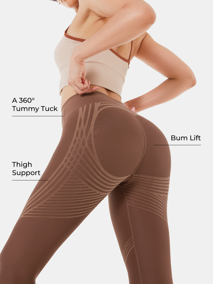 High-Waisted 7/8 Gym Leggings - Meredith