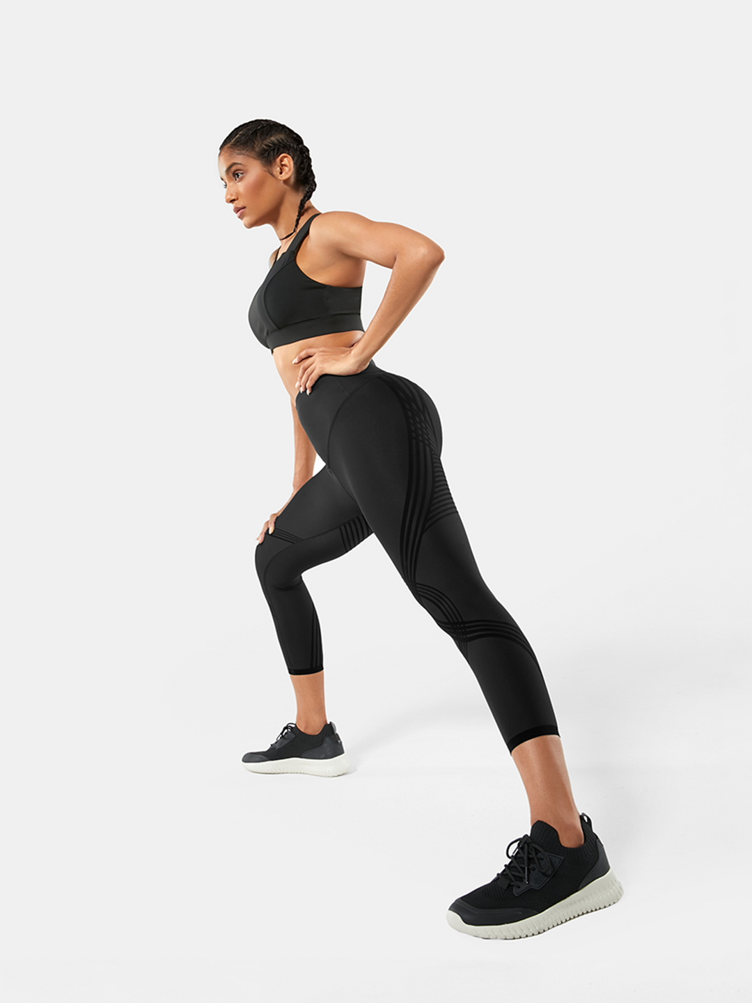 High-Waisted 7/8 Gym Leggings - Meredith
