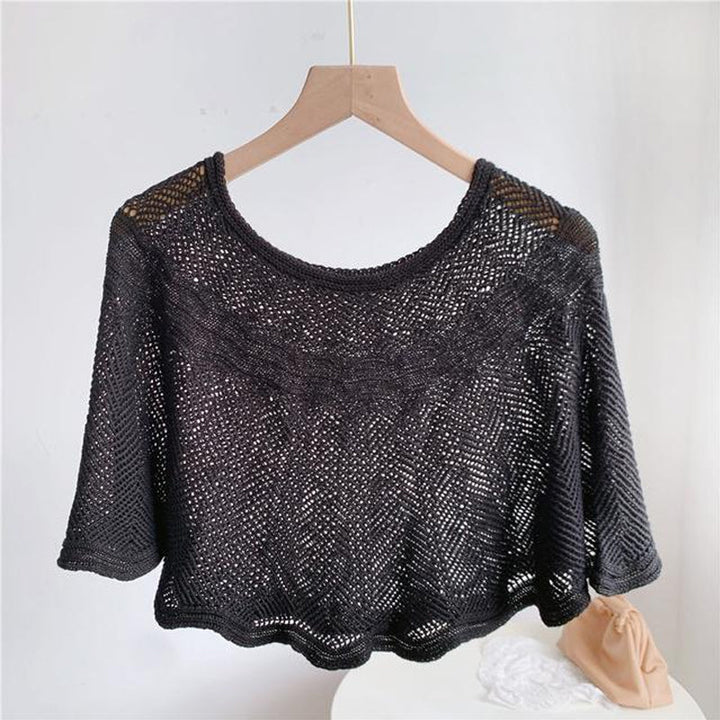 Ladies' Ice Silk Scarf with Knit & UV Protection - Amira