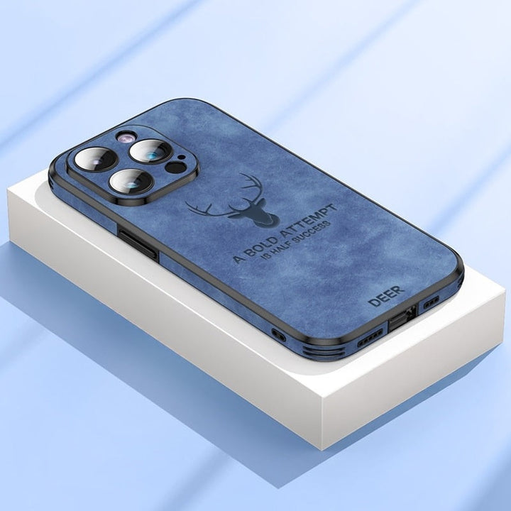 Luxury Deer Leather iPhone Case - Veltro