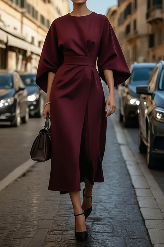 Abendkleid Mit Taillengürtel - Angela