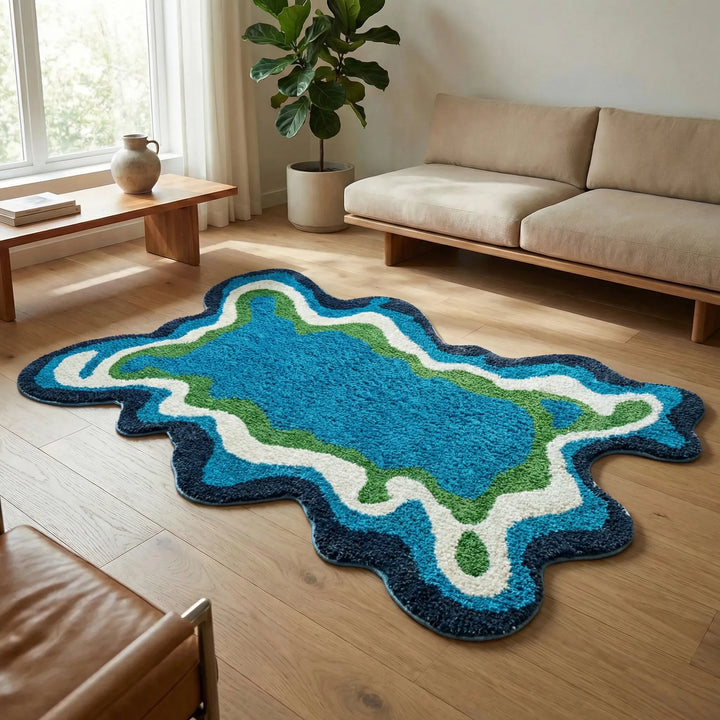 Abstract Shaped Area Rug - Aurevra
