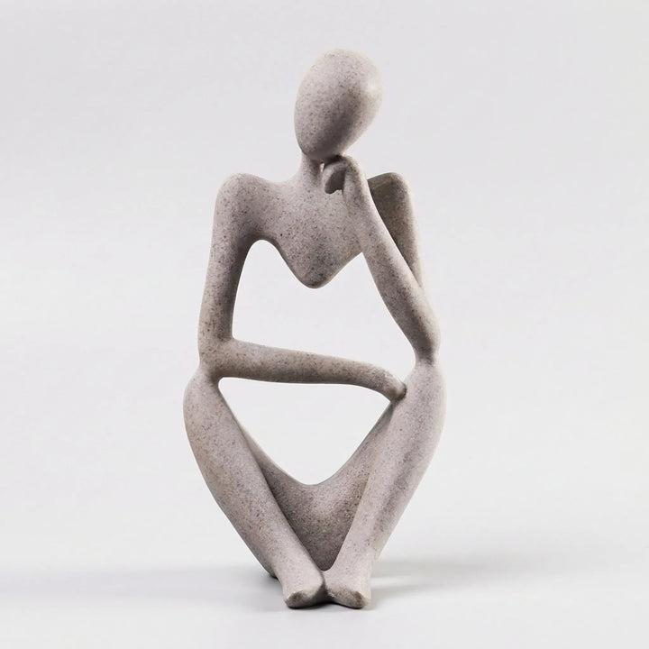 Abstracte Figuursculptuur In Minimalistische Stijl - Thinkora