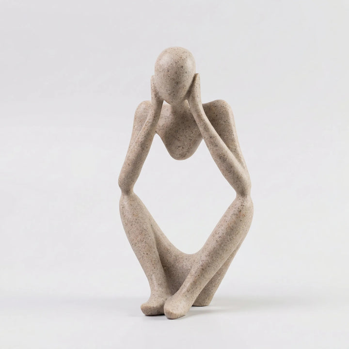 Abstracte Figuursculptuur In Minimalistische Stijl - Thinkora