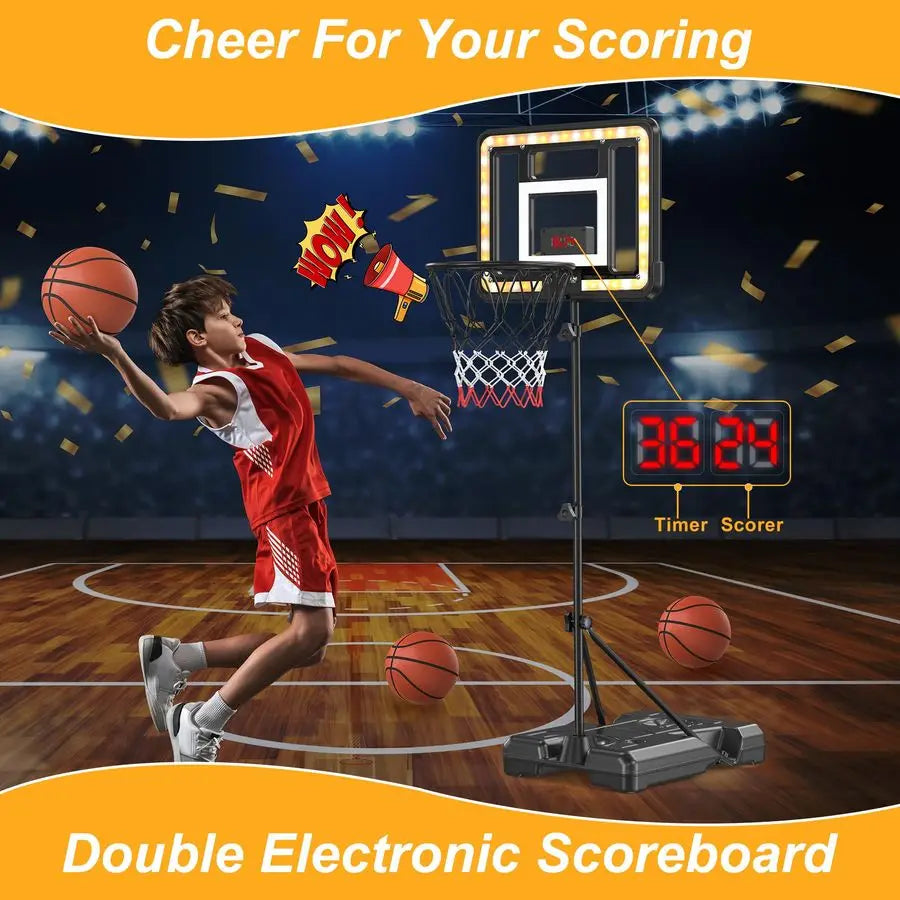 Adjustable Height Kids Hoop - Hoopstero