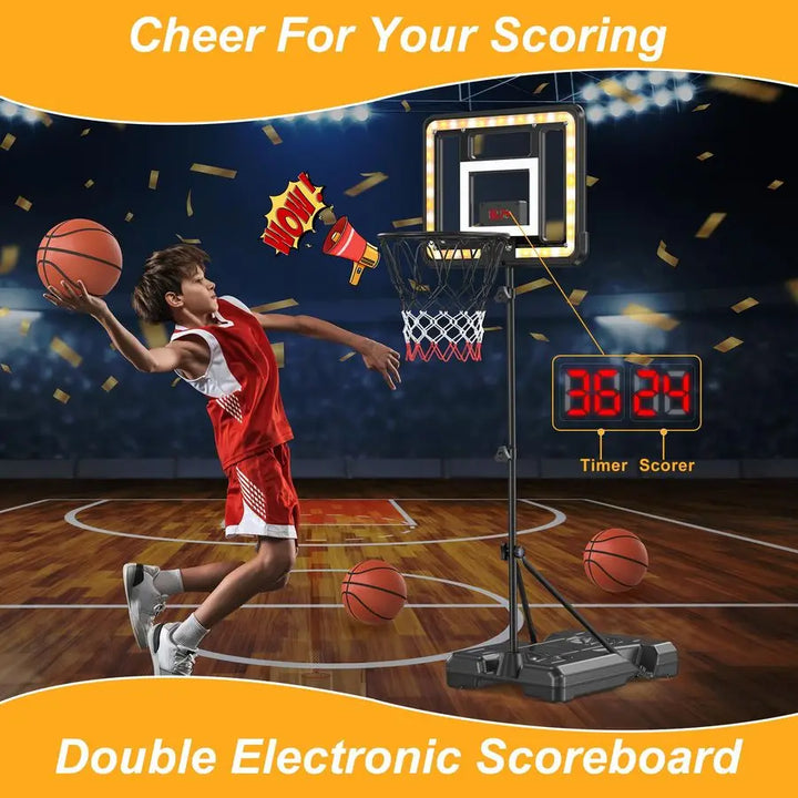 Adjustable Height Kids Hoop - Hoopstero